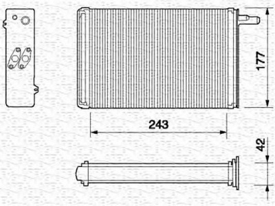 MAGNETI MARELLI 350218056000 -  Теплообменник, отопление салона